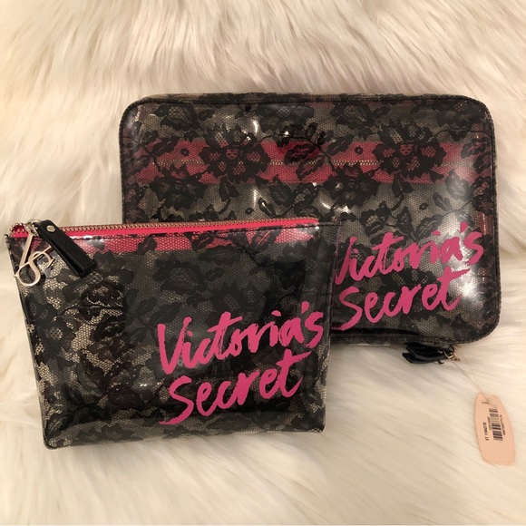 Victoria secrets travel cosmetic with the compartments set - Picture 2 of 11